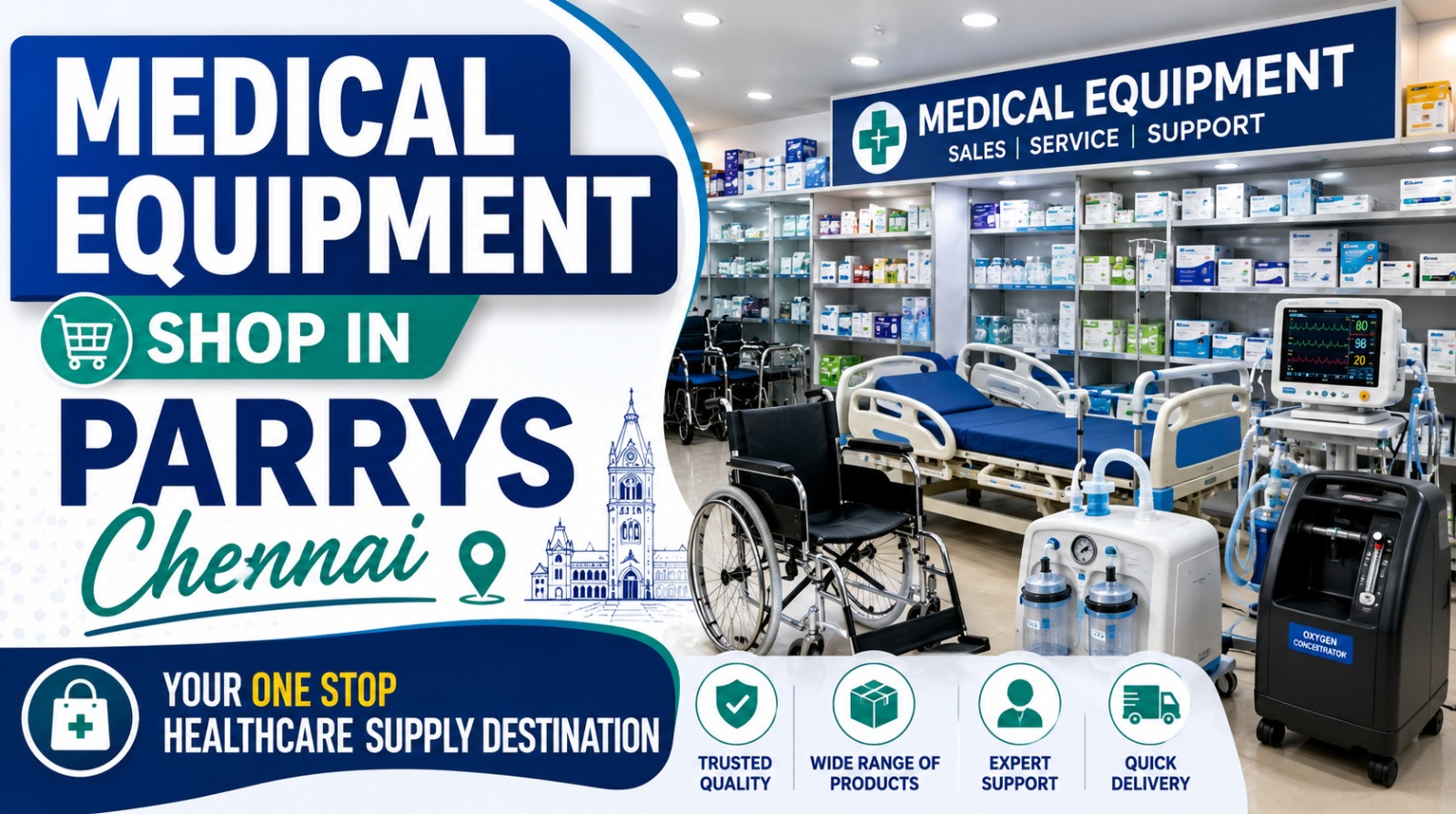Medical Equipment Shop in Parrys Chennai – Your One Stop Healthcare Supply Destination